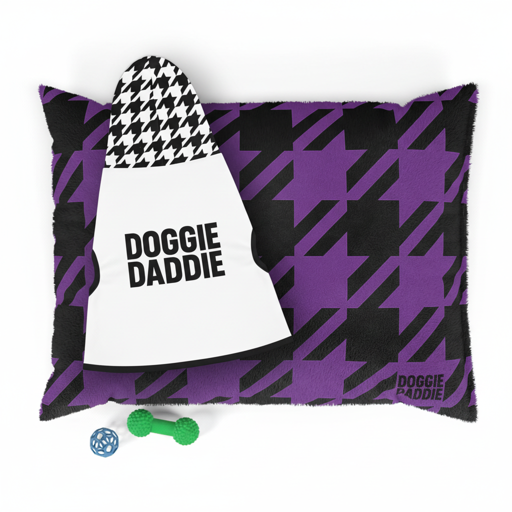 Houndstooth Designer Bundle – Dog Hoodie and Pet Pillow