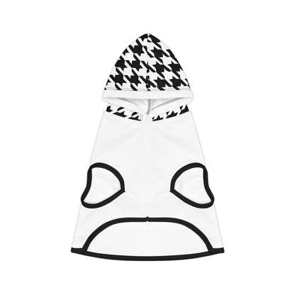 Houndstooth Designer Doggie Daddie Dog Hoodie/Sleevless Jacket