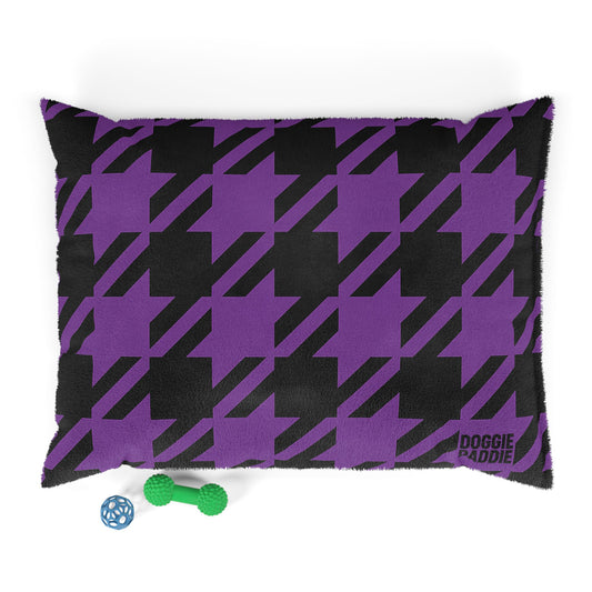 Doggie Daddie Houndstooth Designer Pet Pillow