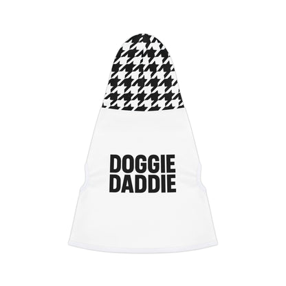 Houndstooth Designer Doggie Daddie Dog Hoodie/Sleevless Jacket